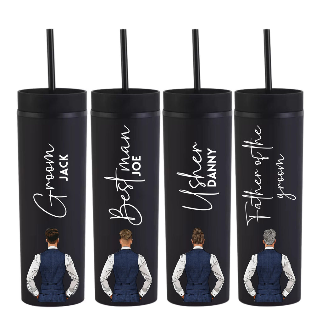 Navy Groomsmen Decal