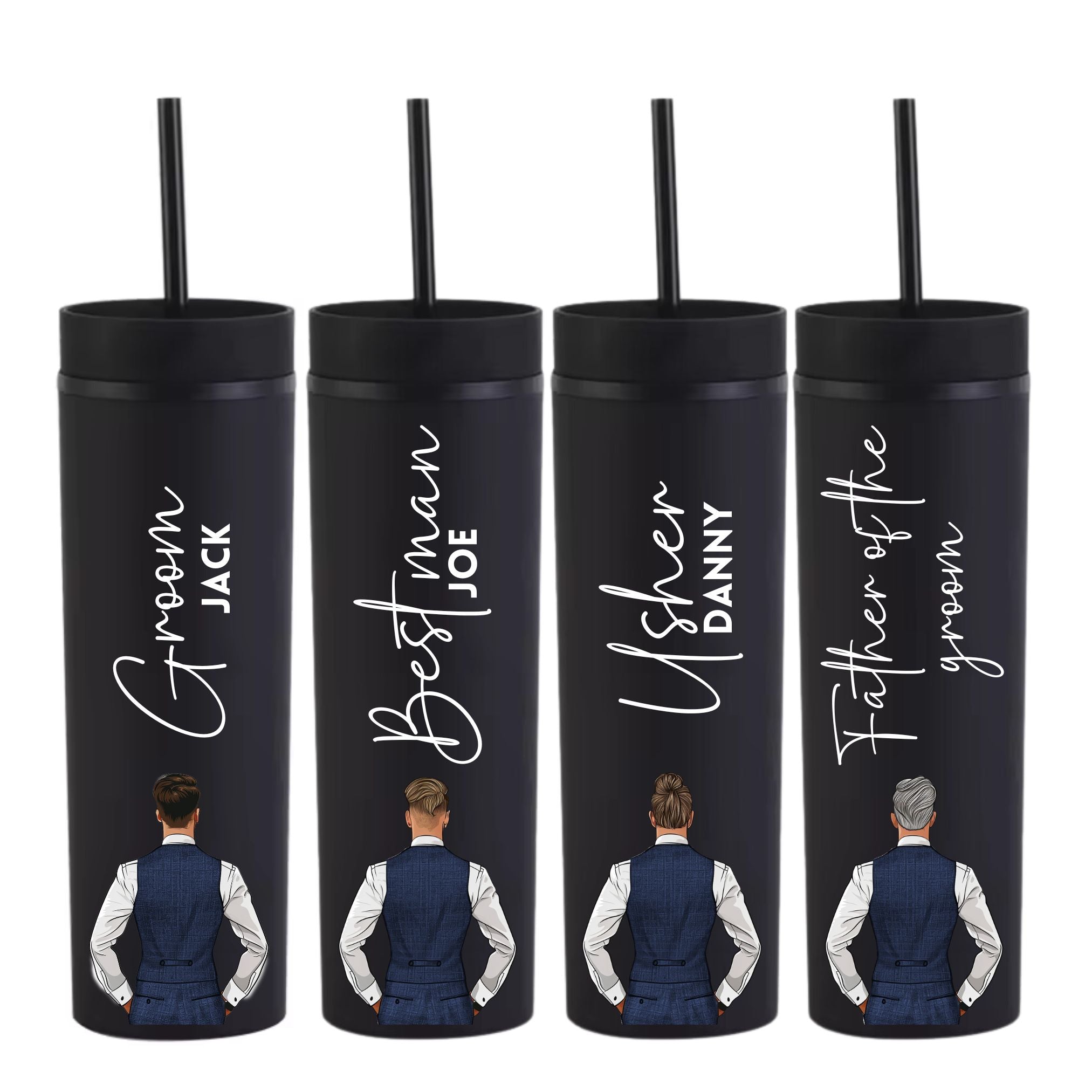 Navy Groomsmen Decal