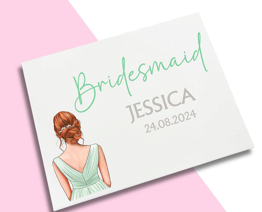 LARGE Mint Dress Bridesmaid Decal