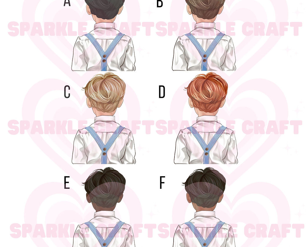 LARGE Blue Braces - Page Boy Decal