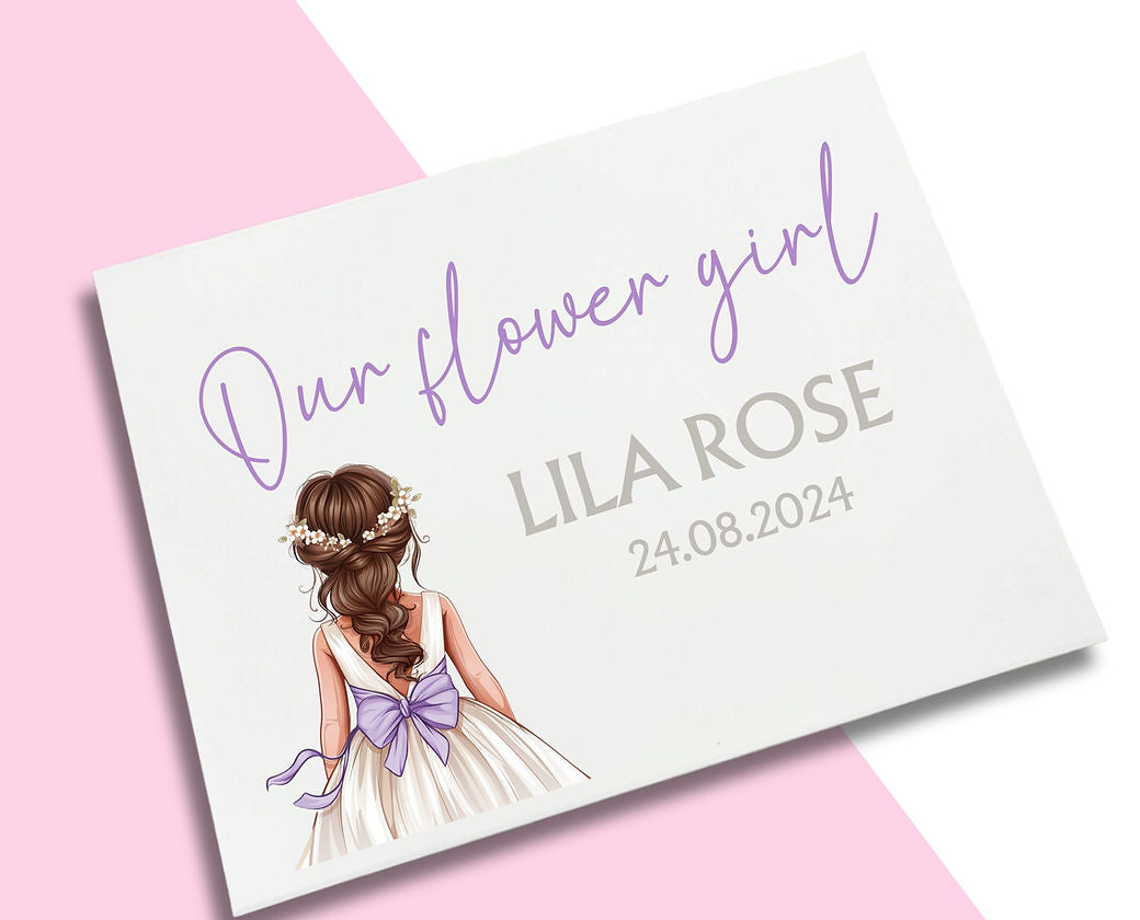 LARGE Lilac Bow - Flower Girl Decal