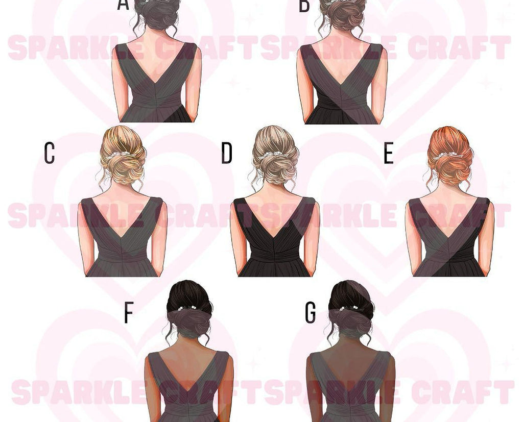 Black Dress Bridesmaid Decal