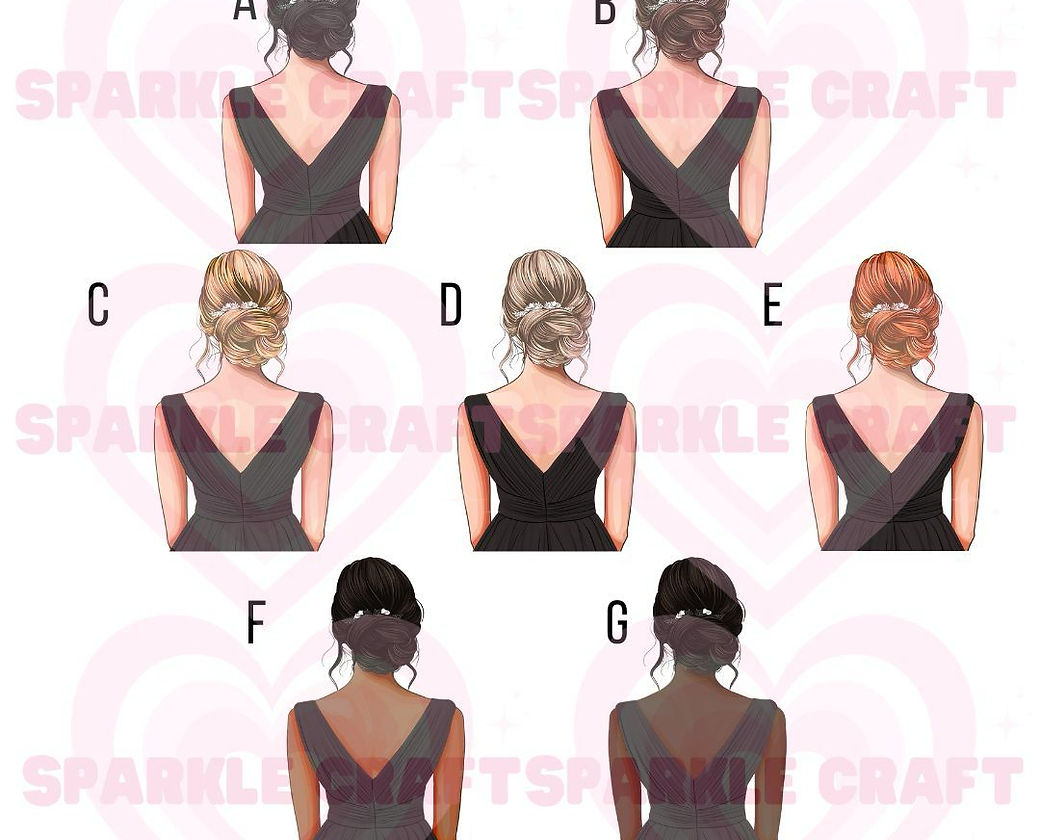 Black Dress Bridesmaid Decal