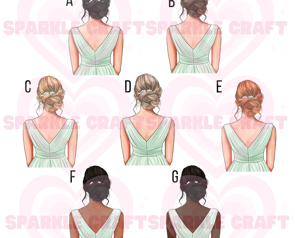 LARGE Mint Dress Bridesmaid Decal