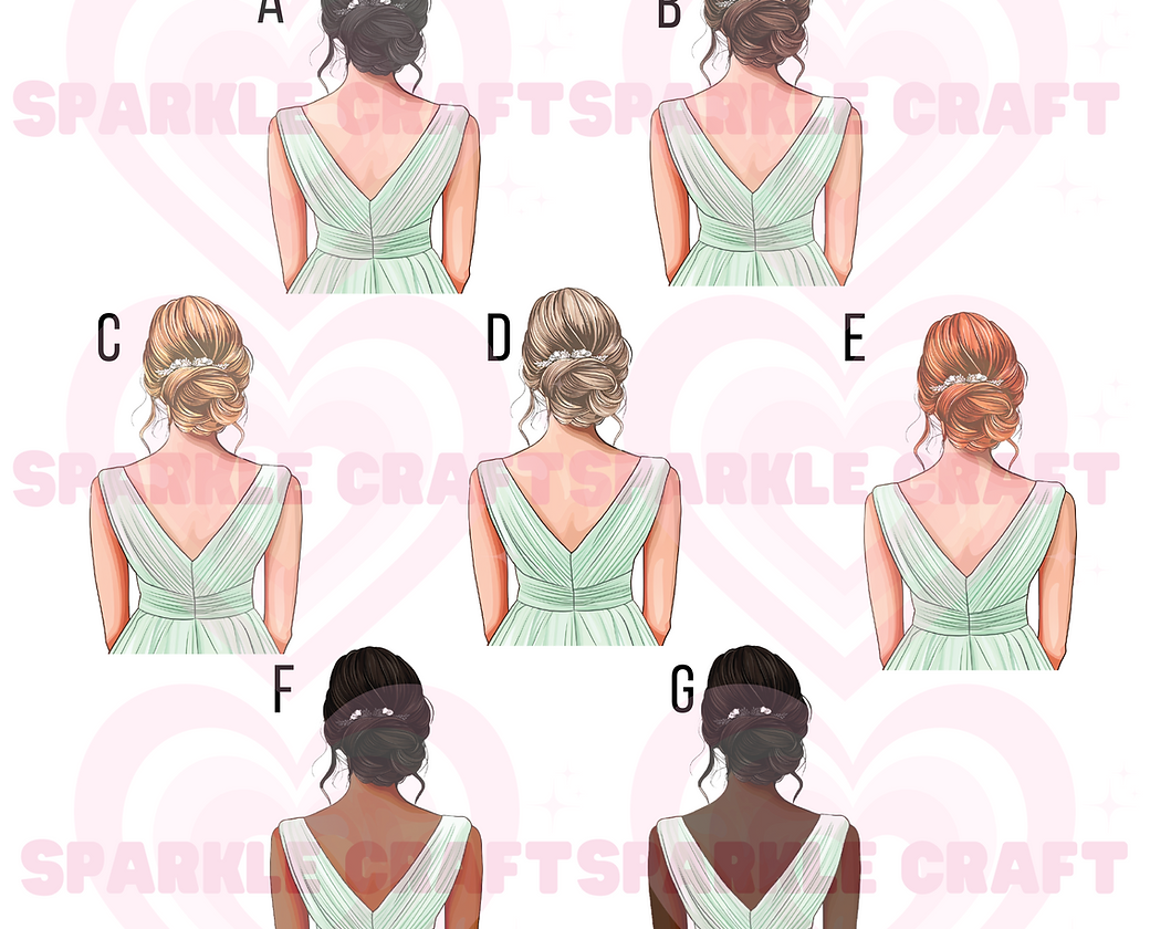 LARGE Mint Dress Bridesmaid Decal