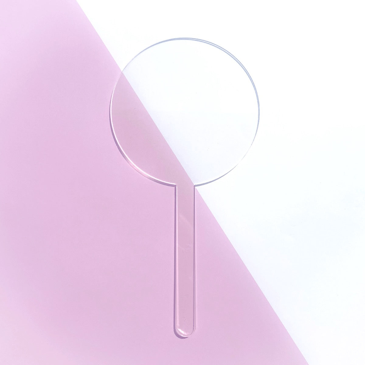 12cm Cake Topper White/Clear