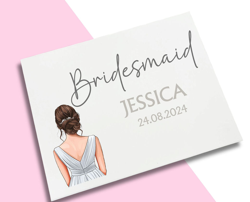 LARGE Silver Dress Bridesmaid Decal