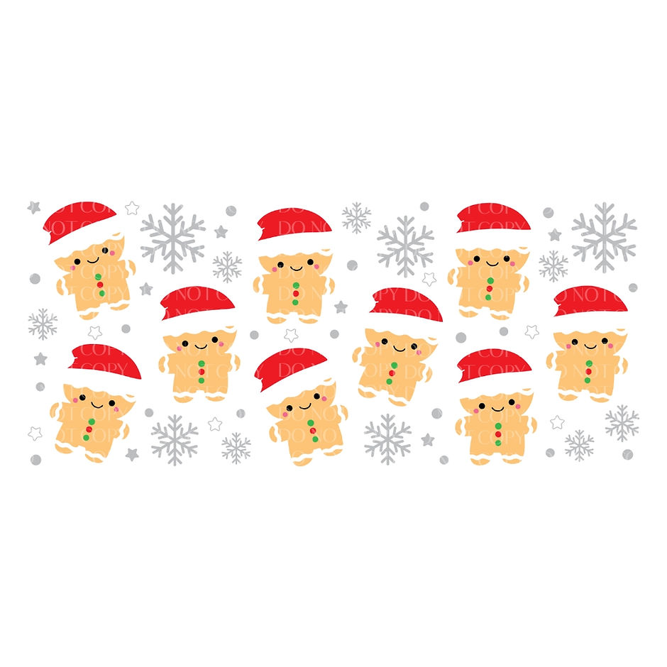 UVDTF - 16oz Gingerbread Santa Hat