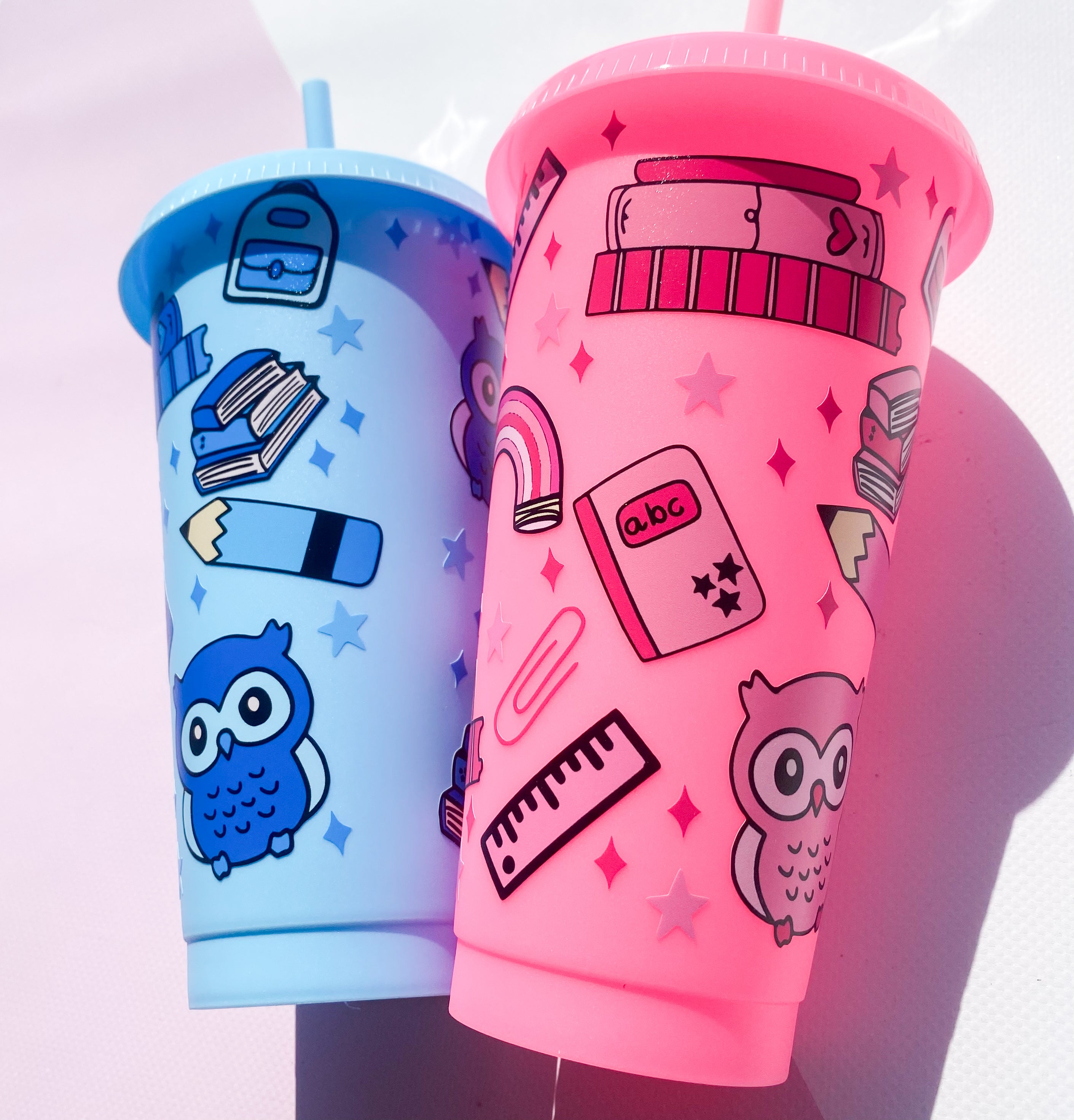 Teacher Owl 24oz Coldcup Wrap