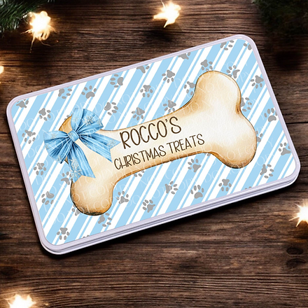 Tin Decal - Blue Bow