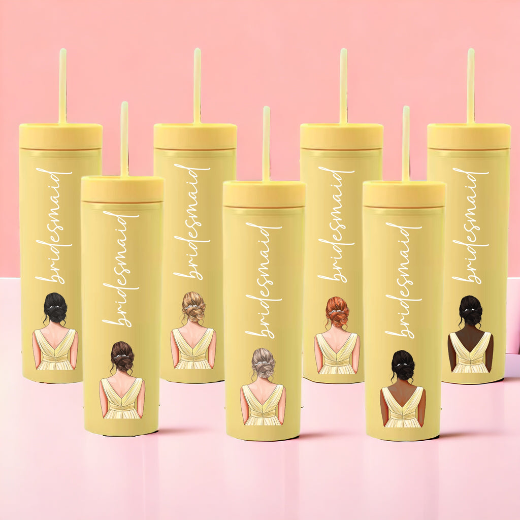 Yellow Dress Bridesmaid Decal