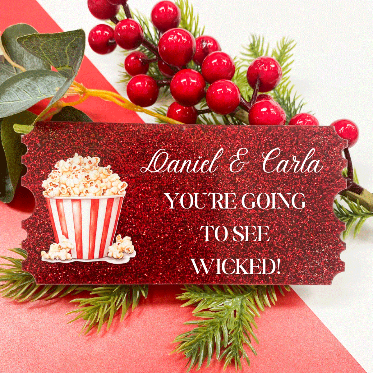 Ticket Decal - Popcorn (set of  4)