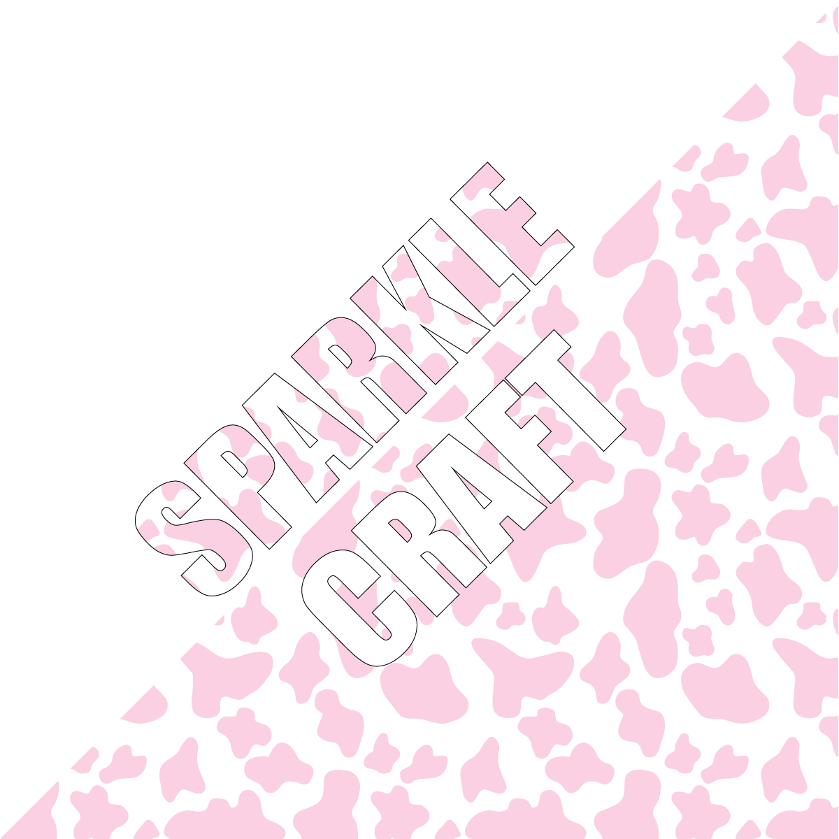 Light Pink Cow Pattern Vinyl