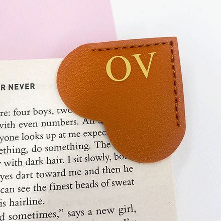 Tan Heart Bookmark