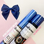 Satin Bow - Navy