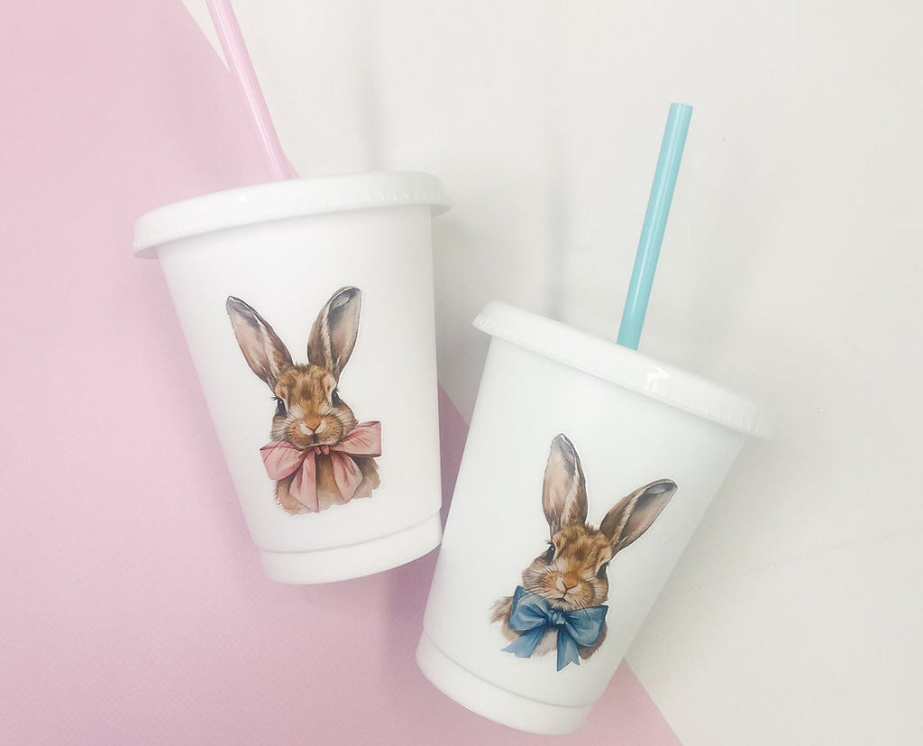 UVDTF - Pink Bow Bunny Decal