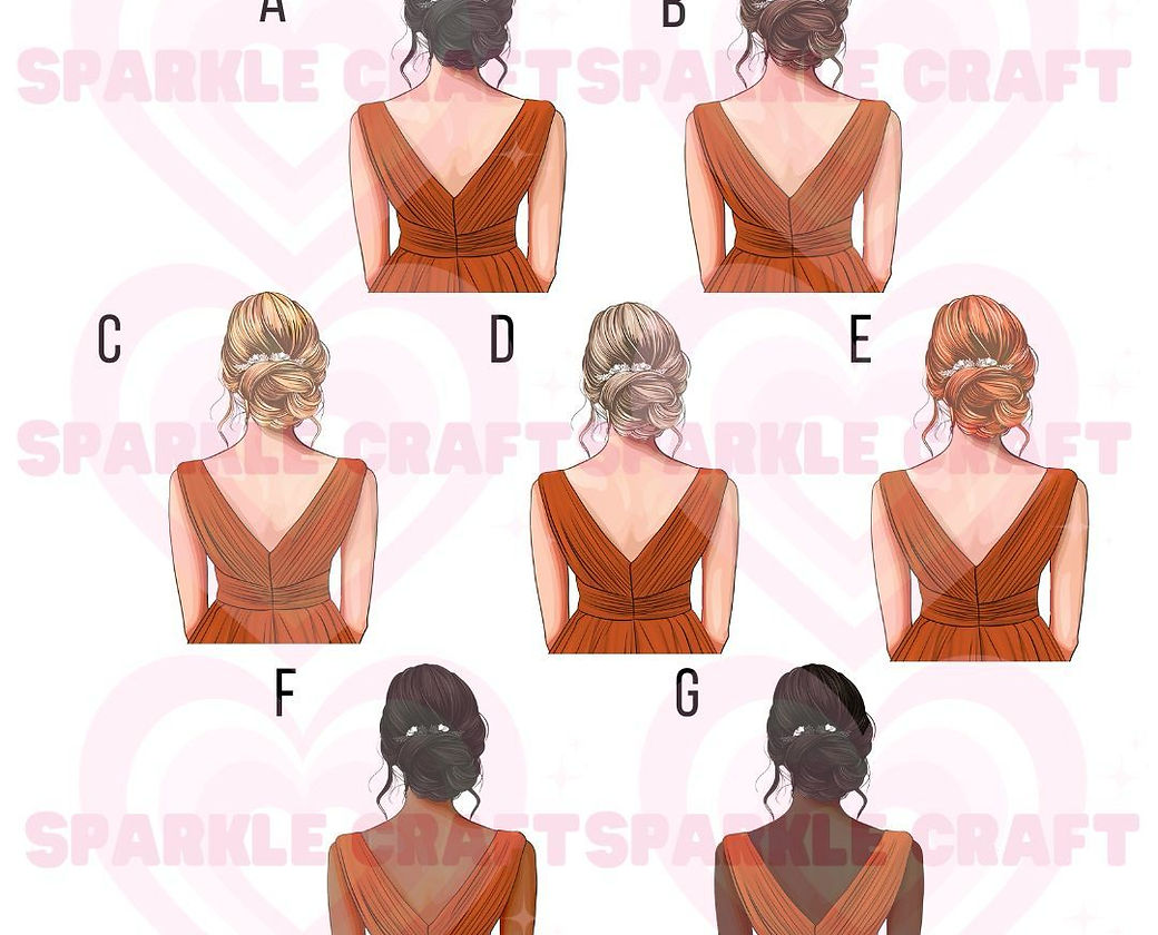 Burnt Orange Dress Bridesmaid Decal