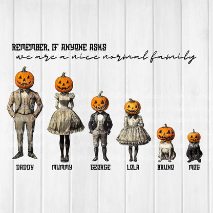 Vintage Halloween Family Digitals