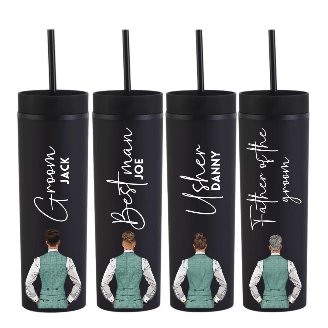 Teal Groomsmen Decal