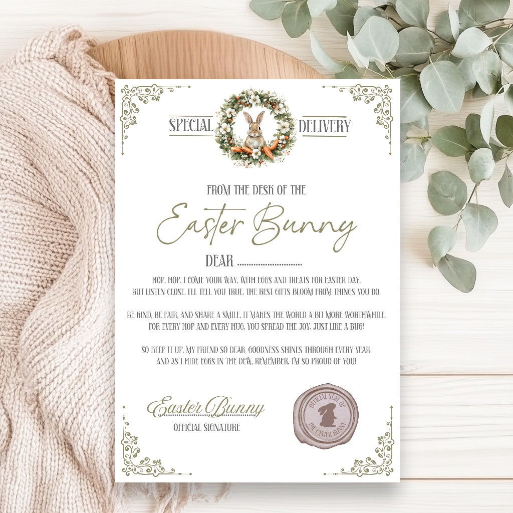 Carrot Bunny Certificate
