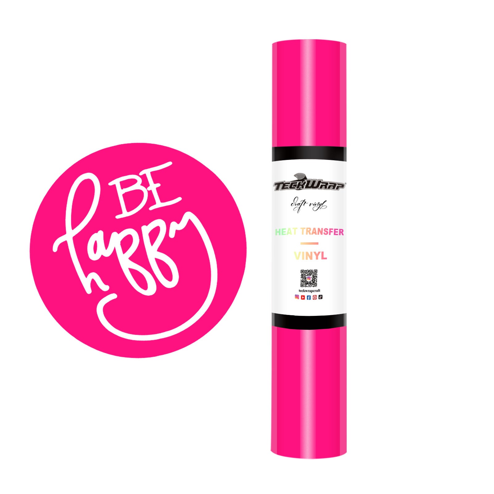 Teckwrap HTV -  PU Neon Rose Pink